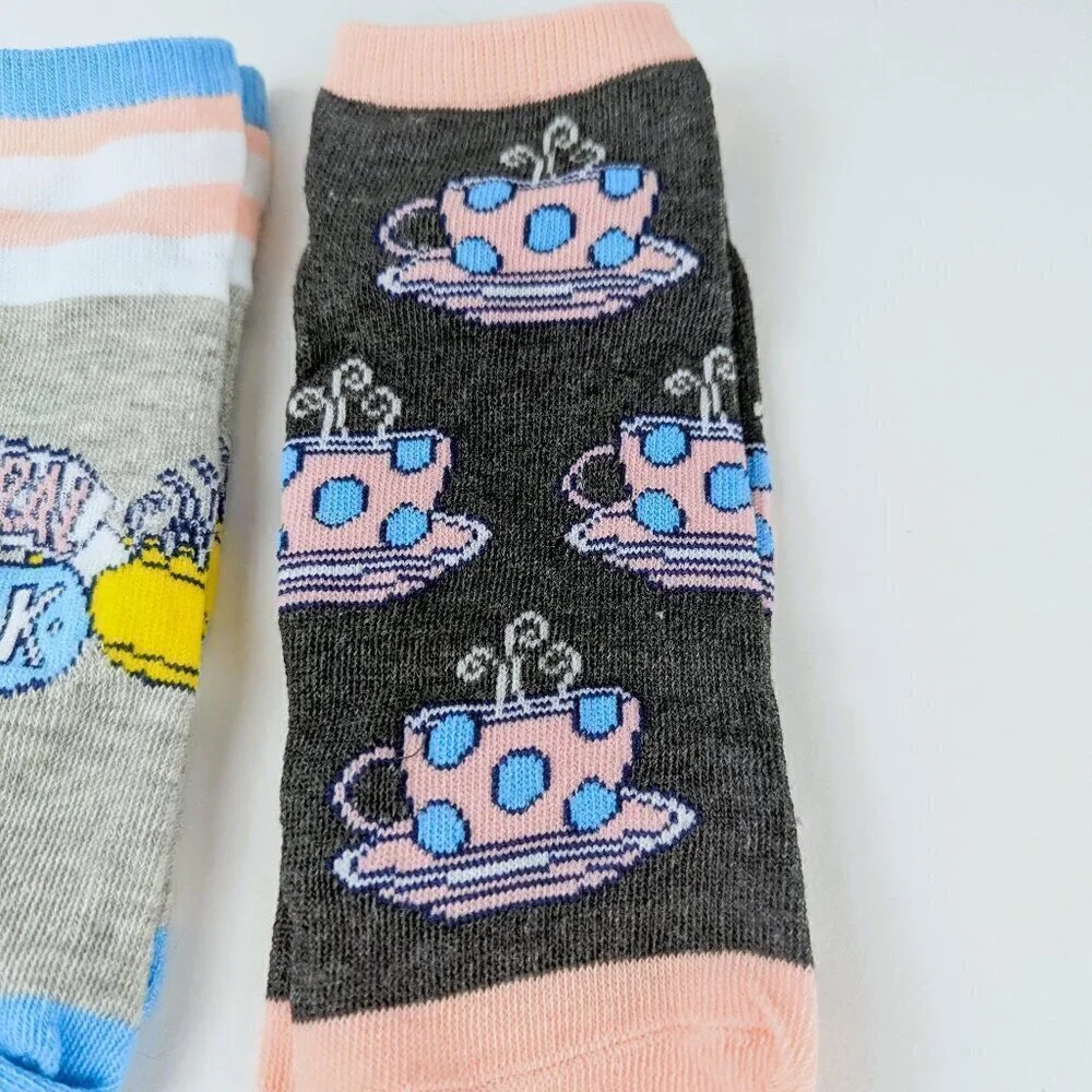 NEW Friends Pink/Blue Women's Sock Set - 4 Pairs